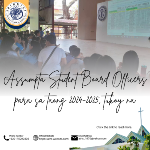 Read more about the article Assumpta Student Board Officers para sa taong 2024-2025, tukoy na