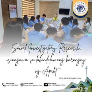 Read more about the article Social Investigatory Research, isinagawa sa labindalawang barangay ng Apalit