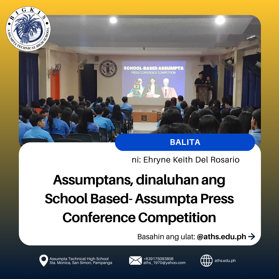 You are currently viewing Assumptans, dinaluhan ang School Based- Assumpta Press Conference Competition